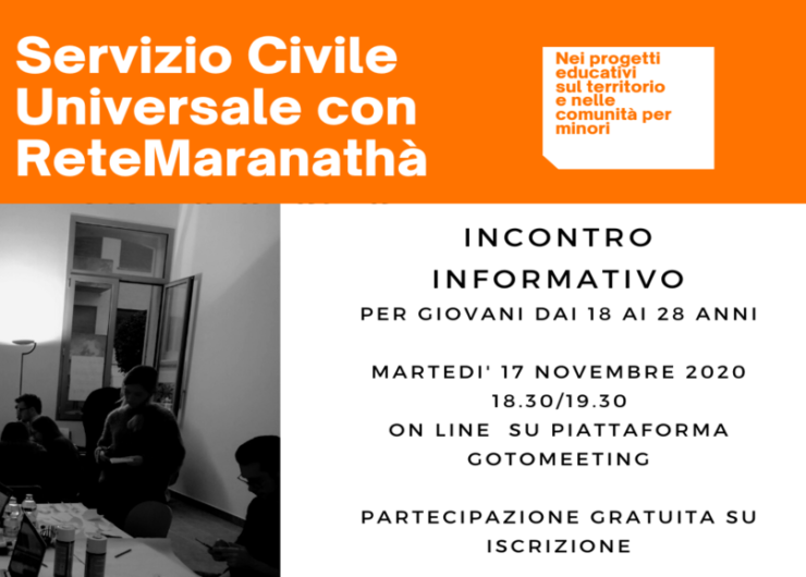 Servizio Civile Universale con ReteMaranathà