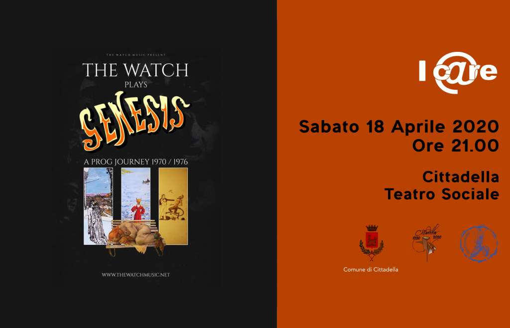 Concerto dei “The Wach” Tributo dei Genesis – I C@re ” La Speranza mette radici”