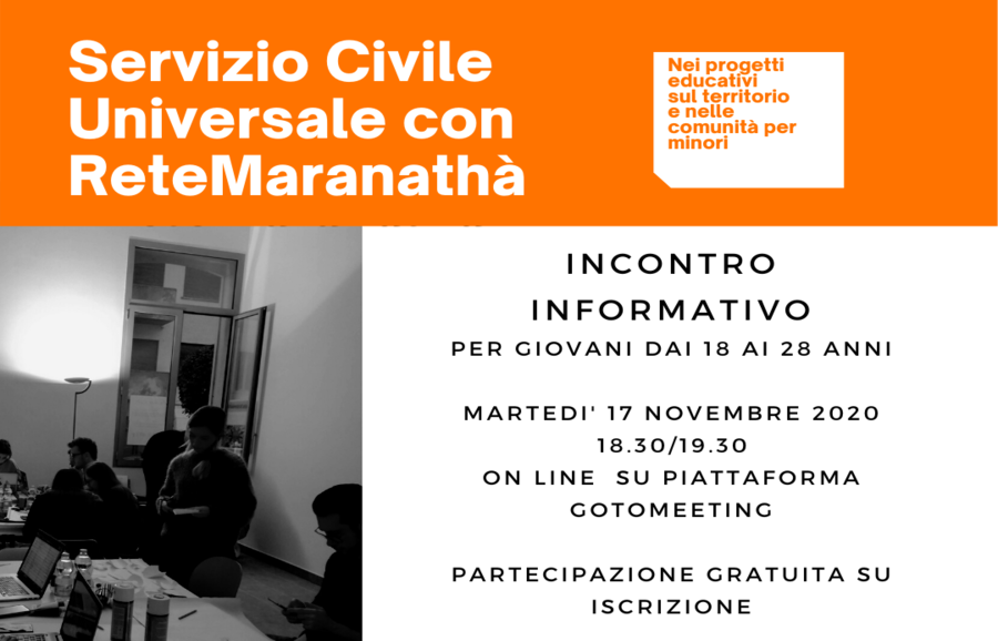 Servizio Civile Universale con ReteMaranathà